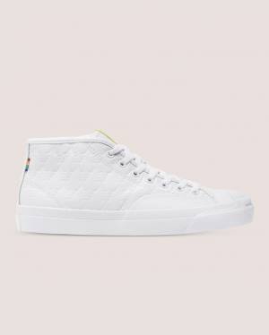 Converse Alexis Sablone Pride Jack Purcell Pro High Tops Shoes White | CV-746IYL