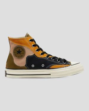 Converse Chuck 70 Archive Camo Overlay High Tops Shoes Olive Orange | CV-932FME