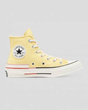 Converse Chuck 70 Colour Block High Tops Shoes Yellow | CV-203QMZ