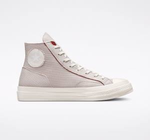 Converse Chuck 70 Tearaway High Tops Shoes Light Silver / Pink | CV-187CXN