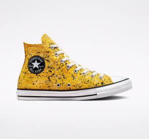 Converse Chuck Taylor All Star Archive Paint Splatter High Tops Shoes White | CV-846BJX