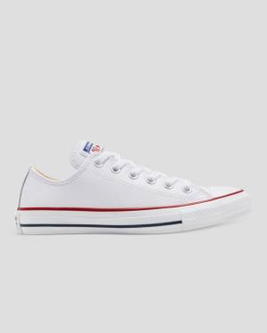 Converse Chuck Taylor All Star Leather Low Tops Shoes White | CV-927DEN