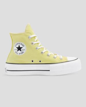 Converse Chuck Taylor All Star Lift Seasonal Colour High Tops Shoes Yellow | CV-179AYO
