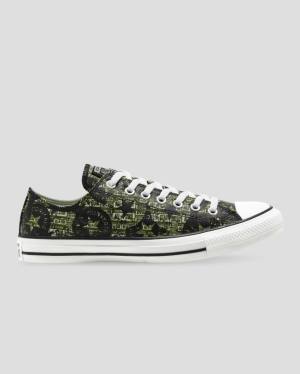 Converse Chuck Taylor All Star Logo Replay Low Tops Shoes Black | CV-756JRC