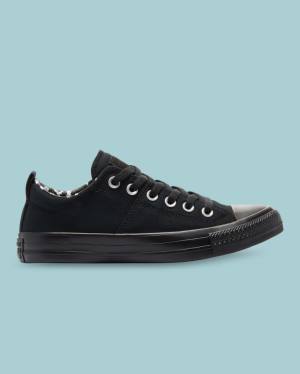Converse Chuck Taylor All Star Madison Low Tops Shoes Black | CV-721QKB