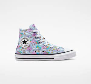 Converse Chuck Taylor All Star Rainbow Castles High Tops Shoes Blue / Pink | CV-147OTK