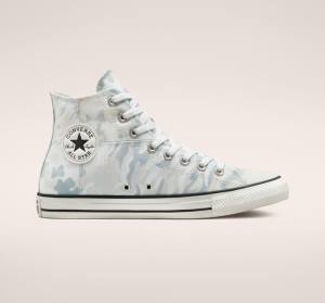 Converse Chuck Taylor All Star Split Panel Camo High Tops Shoes White / Grey | CV-471EMC
