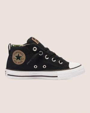 Converse Chuck Taylor All Star Street Digi Camo High Tops Shoes Black | CV-756KBI