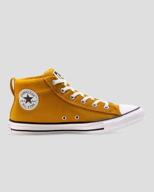Converse Chuck Taylor All Star Street Mix And Match High Tops Shoes Yellow | CV-452QXT