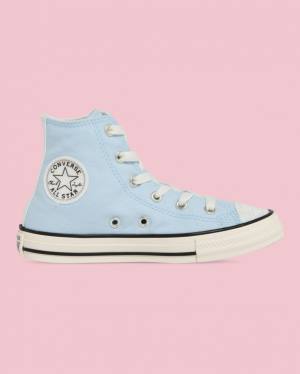 Converse Chuck Taylor All Star UV Glitter High Tops Shoes Blue | CV-321QSV