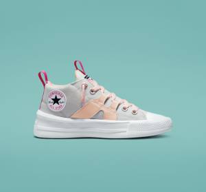 Converse Chuck Taylor All Star Ultra Easy-On Mid High Tops Shoes Pink / Pink | CV-150SZA