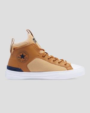 Converse Chuck Taylor All Star Ultra High Tops Shoes Brown | CV-798EUD
