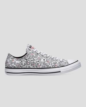 Converse Keith Haring Chuck Taylor All Star Low Tops Shoes White Black Red | CV-312ZQU