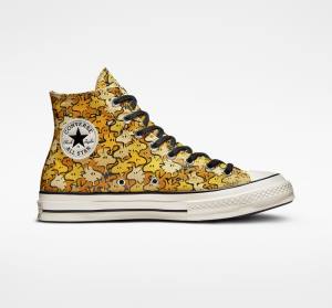 Converse Peanuts Chuck 70 High Tops Shoes Yellow / Gold | CV-125FGQ