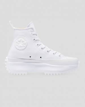 Converse Run Star Hike All White High Tops Shoes White | CV-875RWM