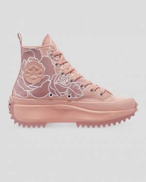 Converse Run Star Hike Floral High Tops Shoes Pink | CV-670GXC