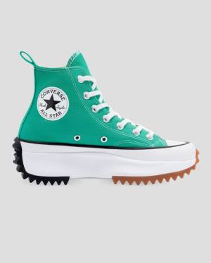 Converse Run Star Hike Seasonal Colour High Tops Shoes Green | CV-458SJM