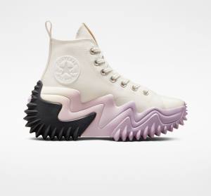 Converse Run Star Motion Platform Ombre High Tops Shoes Black / Purple / White | CV-359OLQ