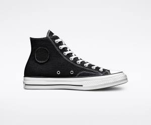 Converse Stussy Chuck 70 High Tops Shoes Black / White | CV-435ILT