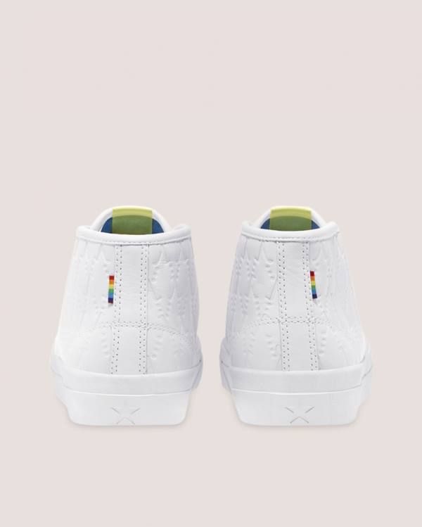 Converse Alexis Sablone Pride Jack Purcell Pro High Tops Shoes White | CV-746IYL