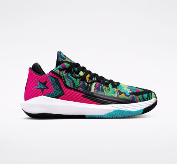 Converse All Star BB Jet Marbled Basketball Shoes Pink / Black / White | CV-691PMK