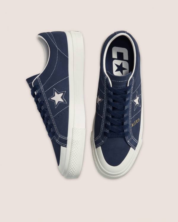 Converse CONS Alexis Sablone One Star Pro Suede Low Tops Shoes Blue | CV-713XAE