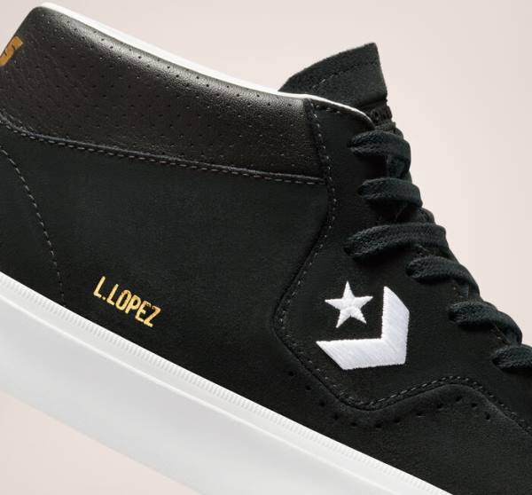 Converse CONS Louie Lopez Pro Mid Skate Shoes Black / White | CV-780UXR