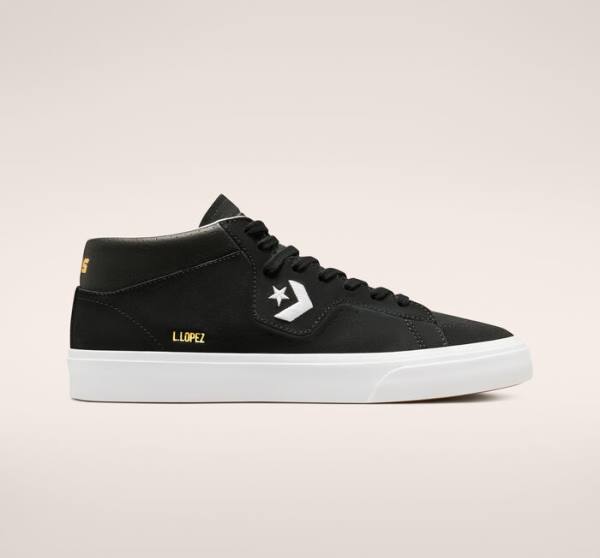 Converse CONS Louie Lopez Pro Mid Skate Shoes Black / White | CV-780UXR