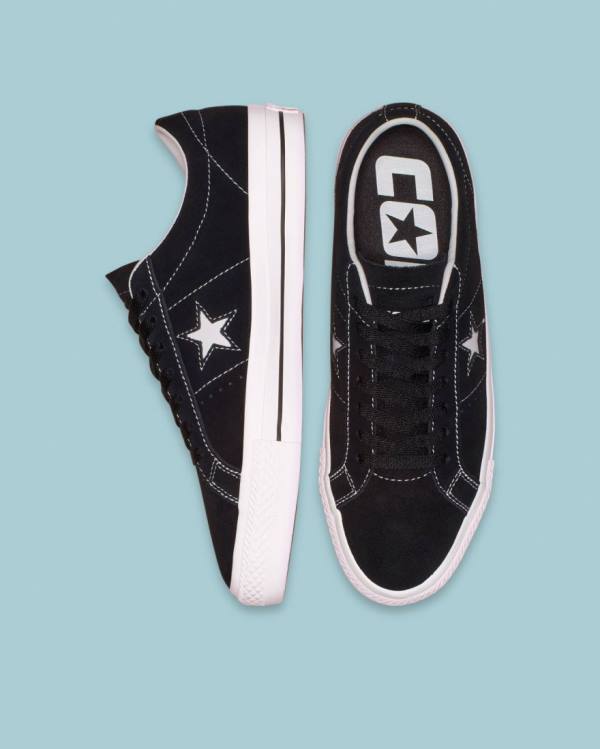 Converse CONS One Star Pro Suede Low Tops Shoes Black | CV-301MCX