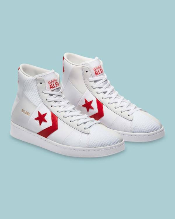 Converse Chase The Drip Pro Leather High Tops Shoes White | CV-809SAY