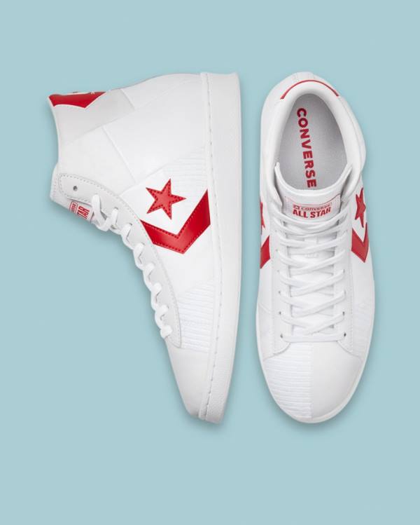 Converse Chase The Drip Pro Leather High Tops Shoes White | CV-809SAY