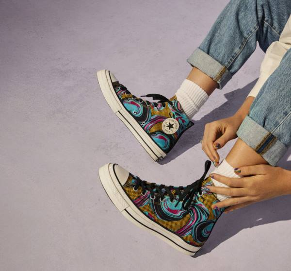 Converse Chuck 70 '90s Marbled High Tops Shoes Turquoise | CV-580XQI