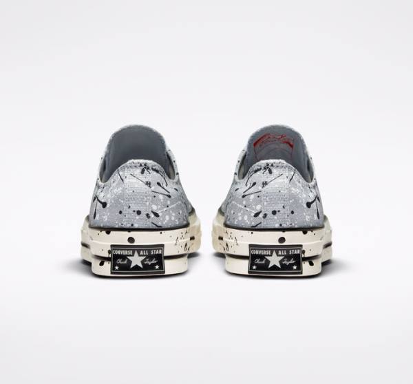 Converse Chuck 70 Archive Paint Splatter Low Tops Shoes Grey / Black / White | CV-253SVW