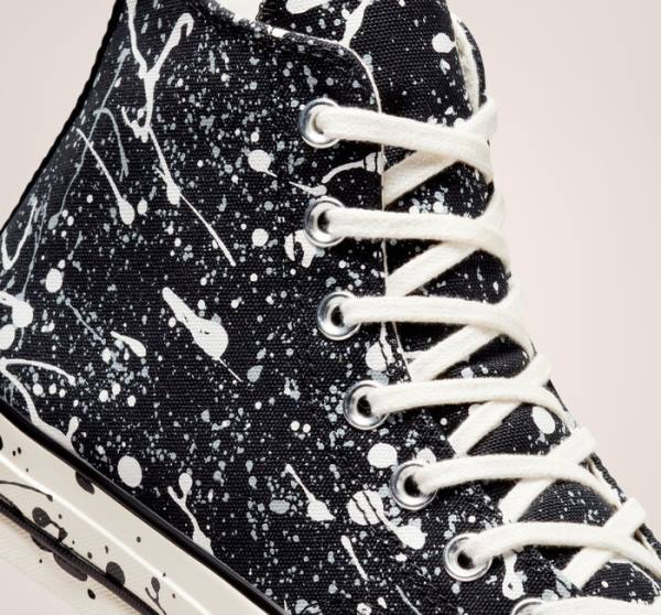 Converse Chuck 70 Archive Paint Splatter High Tops Shoes Black / Grey | CV-459JOS