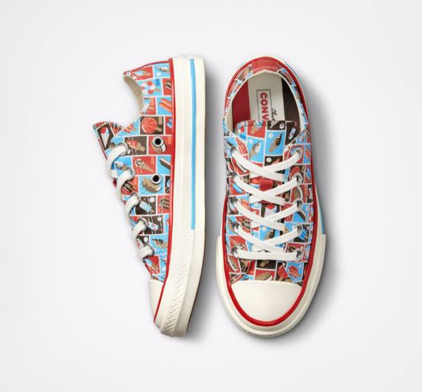 Converse Chuck 70 Frozen Treats Low Tops Shoes Red / Blue | CV-271HLX