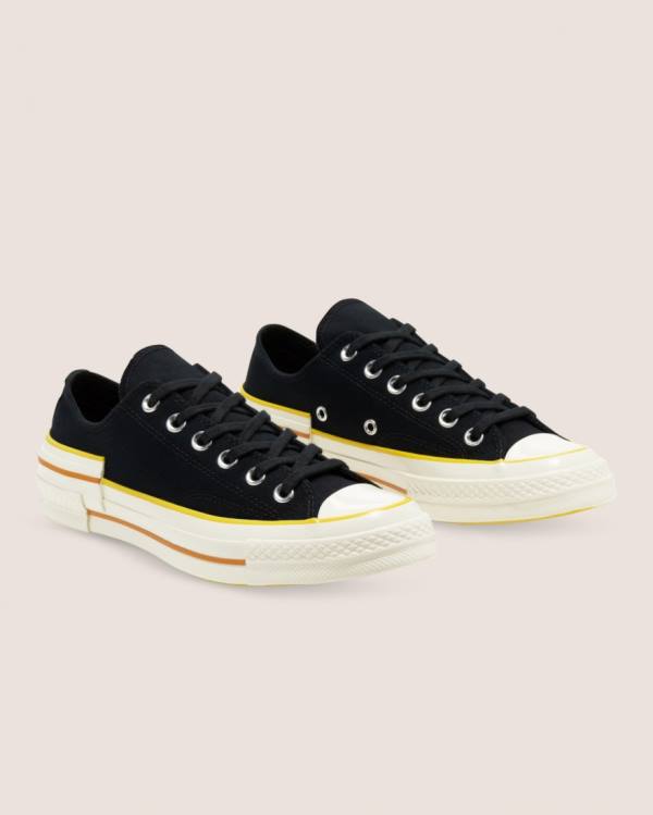 Converse Chuck 70 Hacked Heel Low Tops Shoes Black | CV-093BKU