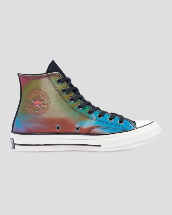 Converse Chuck 70 Iridescent High Tops Shoes Black | CV-923UGY