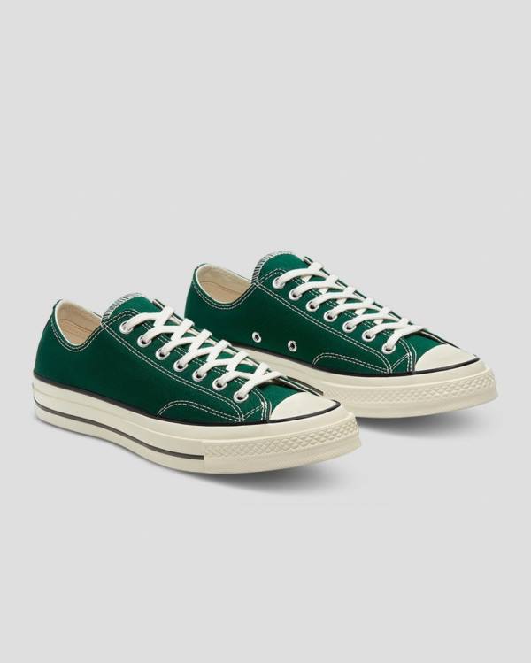 Converse Chuck 70 Organic Canvas Low Tops Shoes Green | CV-287KVX