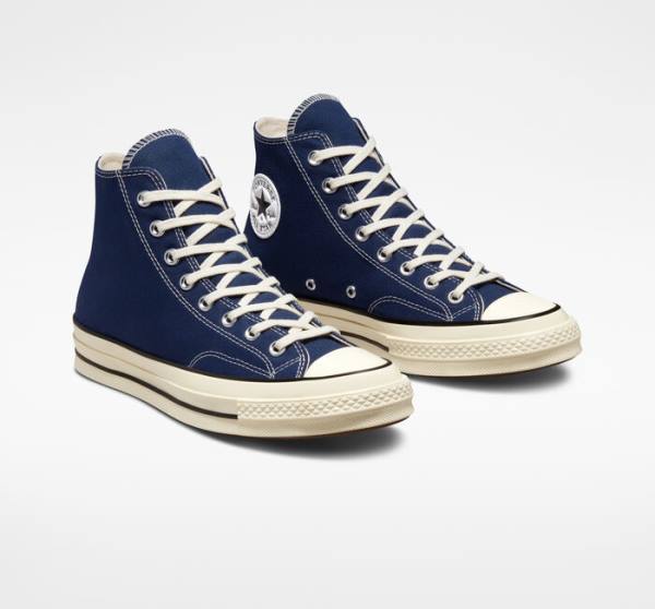 Converse Chuck 70 Pastel Polyester High Tops Shoes Navy / Black | CV-165VBX