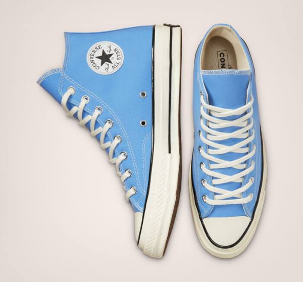 Converse Chuck 70 Pastel Polyester High Tops Shoes Blue / Black | CV-876PLW