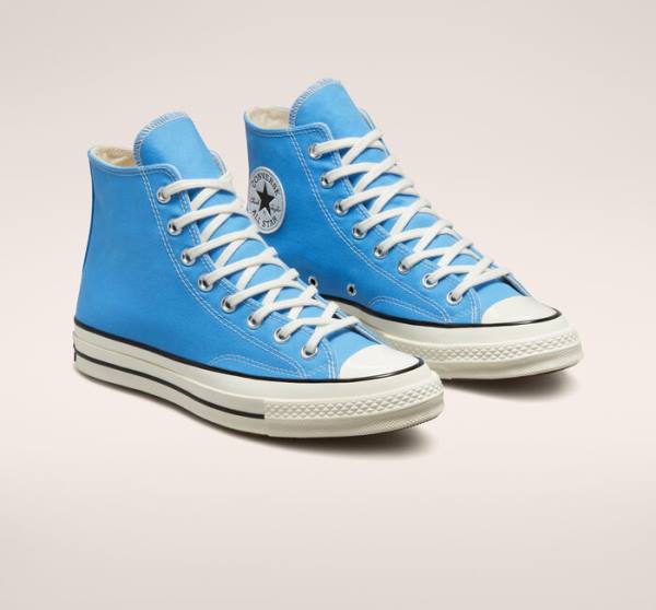 Converse Chuck 70 Pastel Polyester High Tops Shoes Blue / Black | CV-876PLW