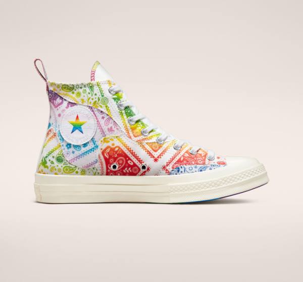 Converse Chuck 70 Pride High Tops Shoes White / Red | CV-594IGR