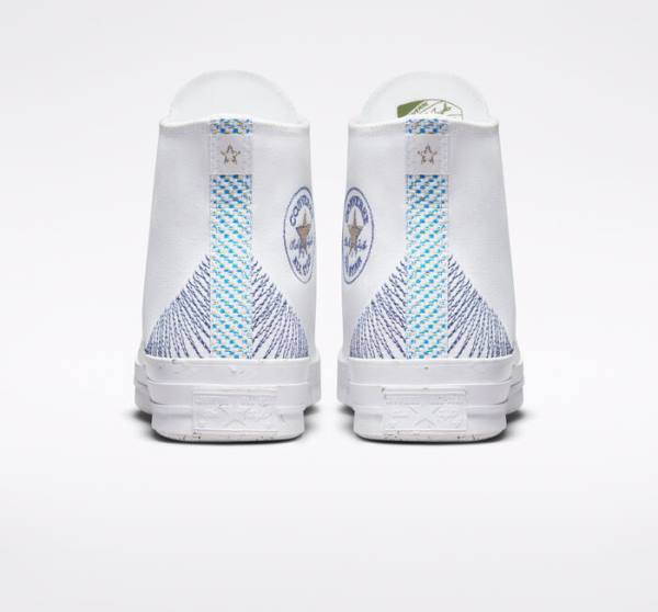 Converse Chuck 70 Stitched High Tops Shoes White / Indigo | CV-309SDX