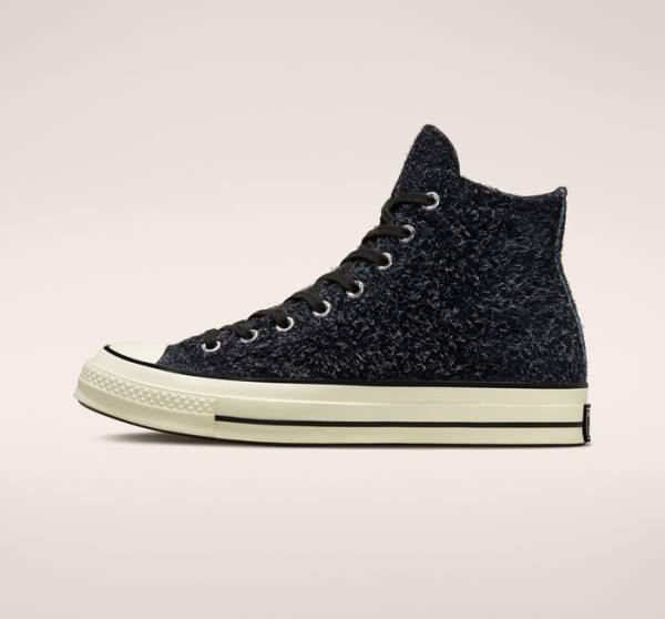 Converse Chuck 70 Suede Seasonal Color High Tops Shoes Black | CV-785MCL