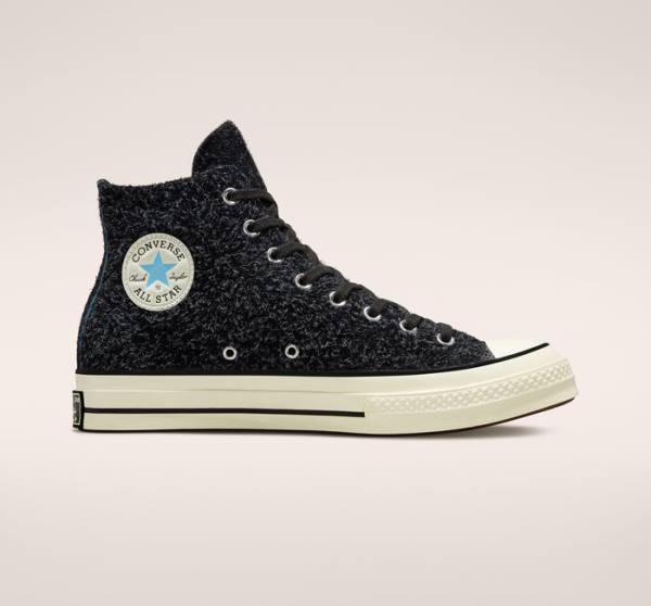 Converse Chuck 70 Suede Seasonal Color High Tops Shoes Black | CV-785MCL