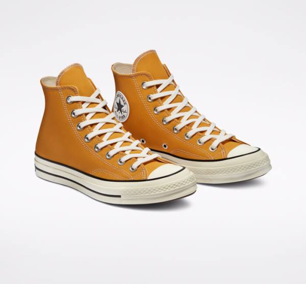 Converse Chuck 70 Sunflower Yellow High Tops Shoes Black | CV-682WCO