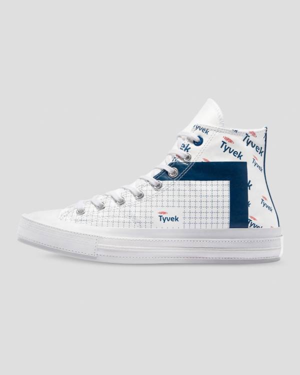 Converse Chuck 70 Tyvek High Tops Shoes White | CV-125CIX