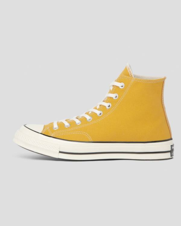 Converse Chuck 70 Vintage Canvas High Tops Shoes Yellow | CV-269AQD