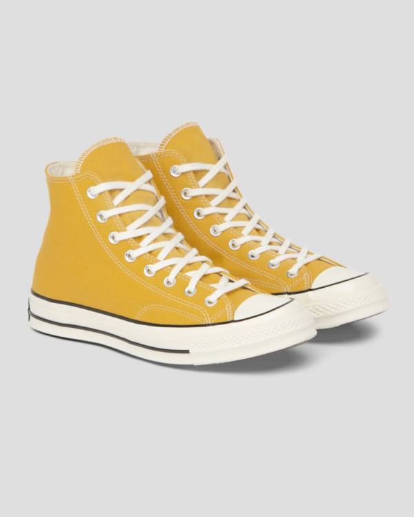 Converse Chuck 70 Vintage Canvas High Tops Shoes Yellow | CV-269AQD