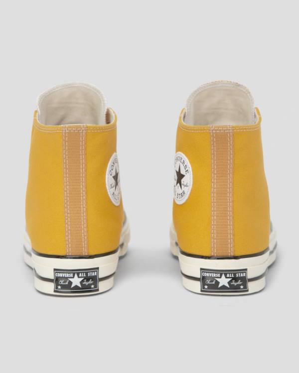 Converse Chuck 70 Vintage Canvas High Tops Shoes Yellow | CV-269AQD